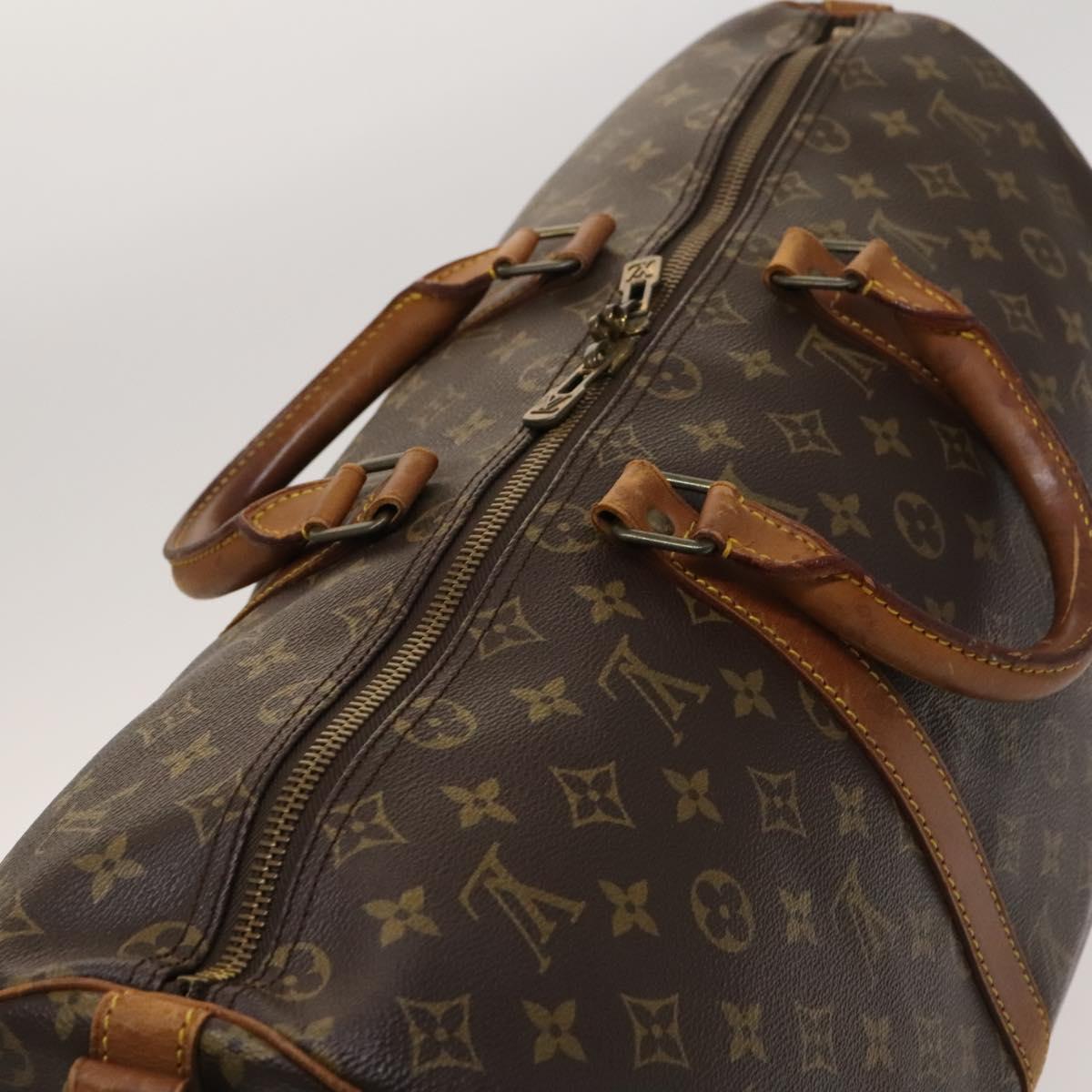 LOUIS VUITTON Monogram Keepall Bandouliere 50 Boston Bag M41416 LV Auth 123480