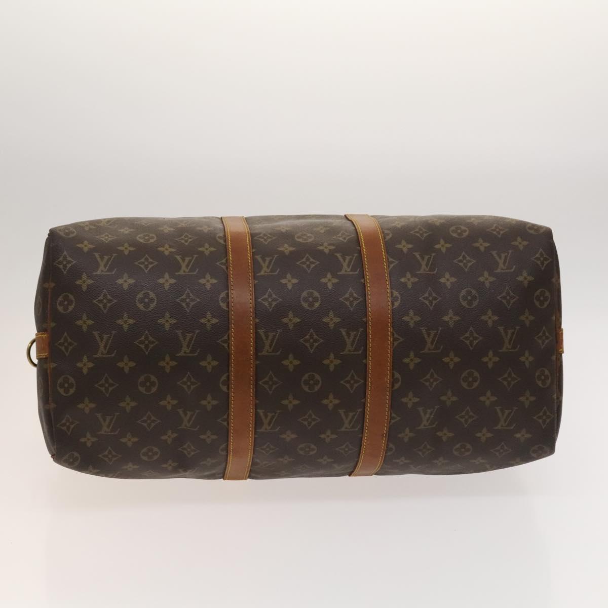 LOUIS VUITTON Monogram Keepall Bandouliere 50 Boston Bag M41416 LV Auth 123480