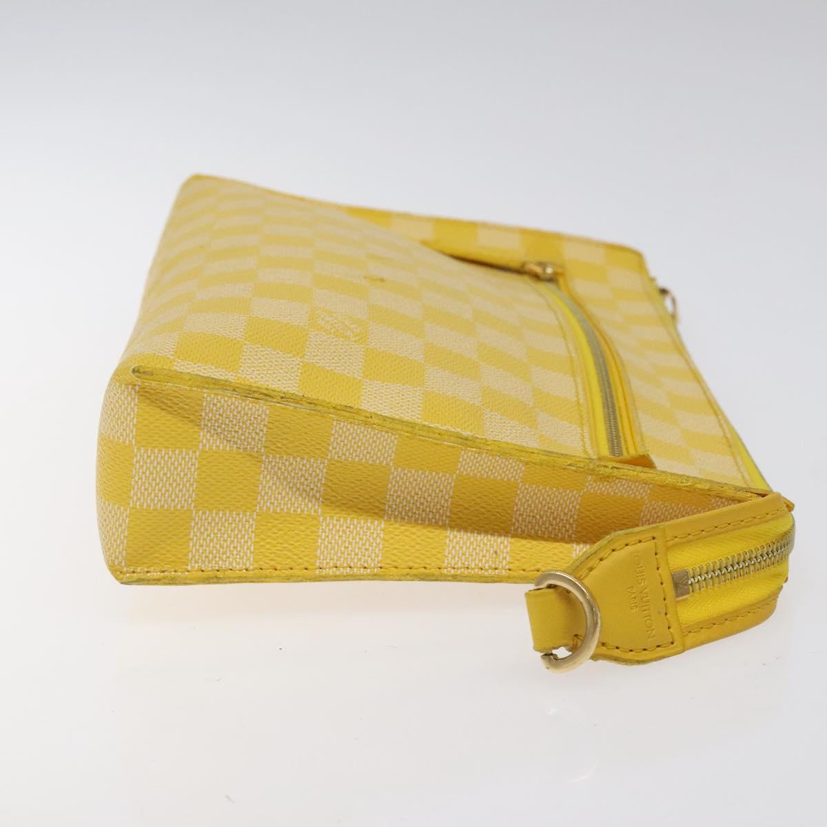 LOUIS VUITTON Damier Color Module Clutch Bag Mimosa N41311 LV Auth 123486