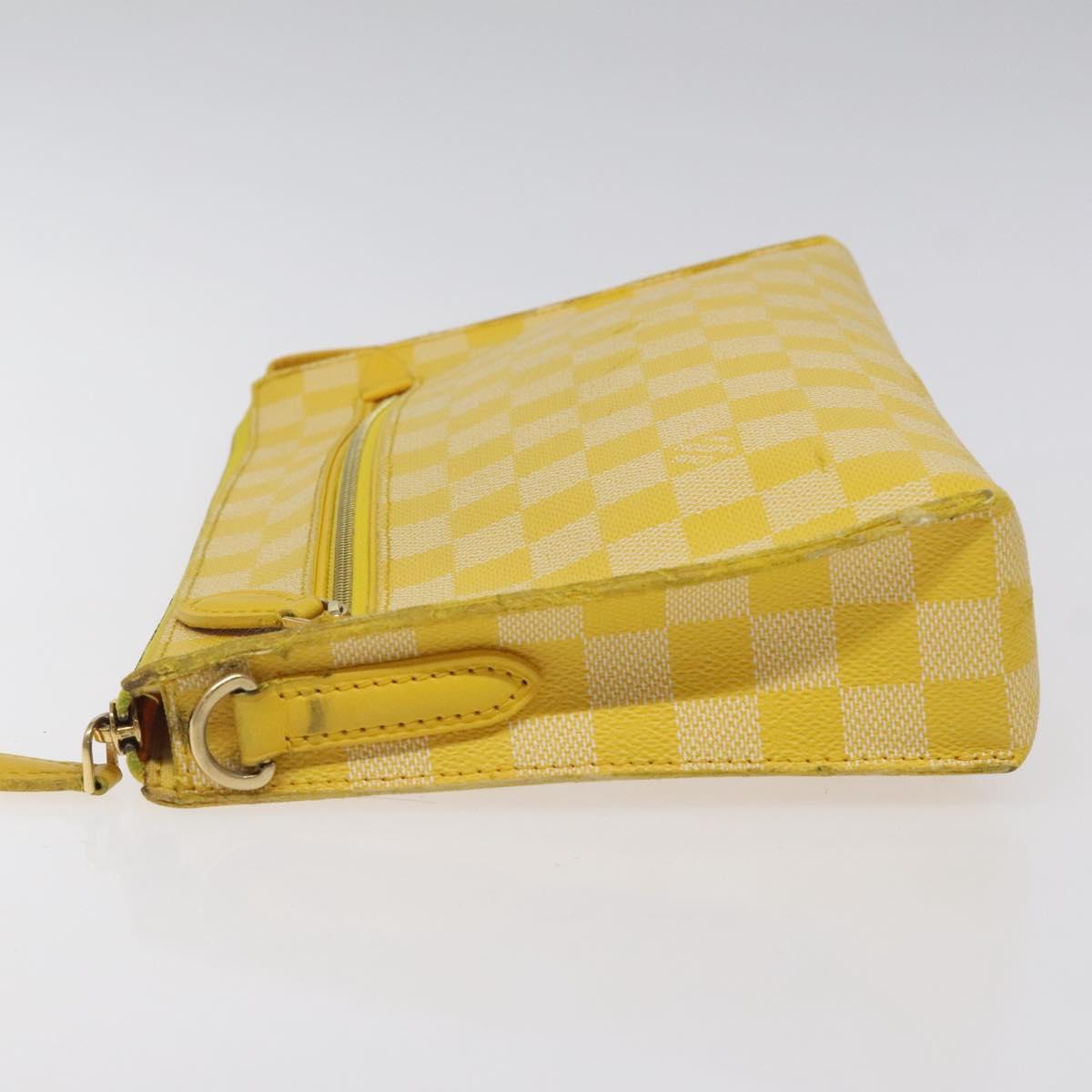 LOUIS VUITTON Damier Color Module Clutch Bag Mimosa N41311 LV Auth 123486