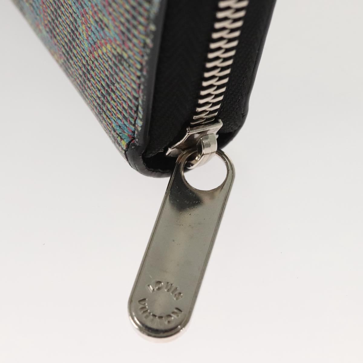 LOUIS VUITTON Monogram LV Pop Zippy Wallet Wallet Blue M68662 LV Auth 123489