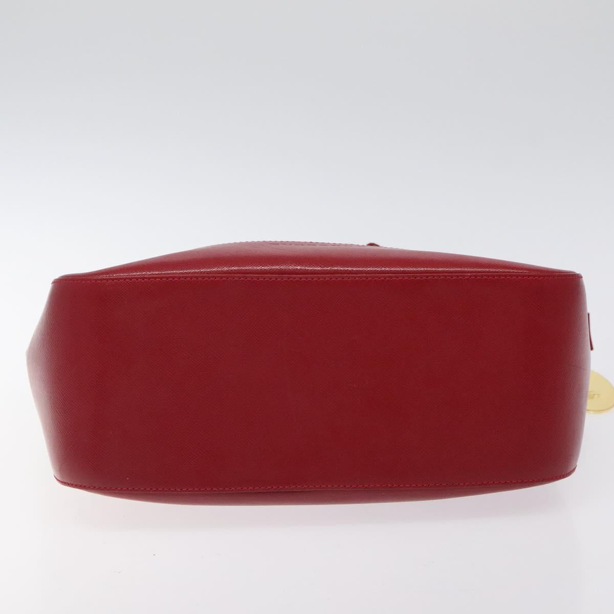 BURBERRY Nova Check Hand Bag Canvas Beige Gold Auth 123495