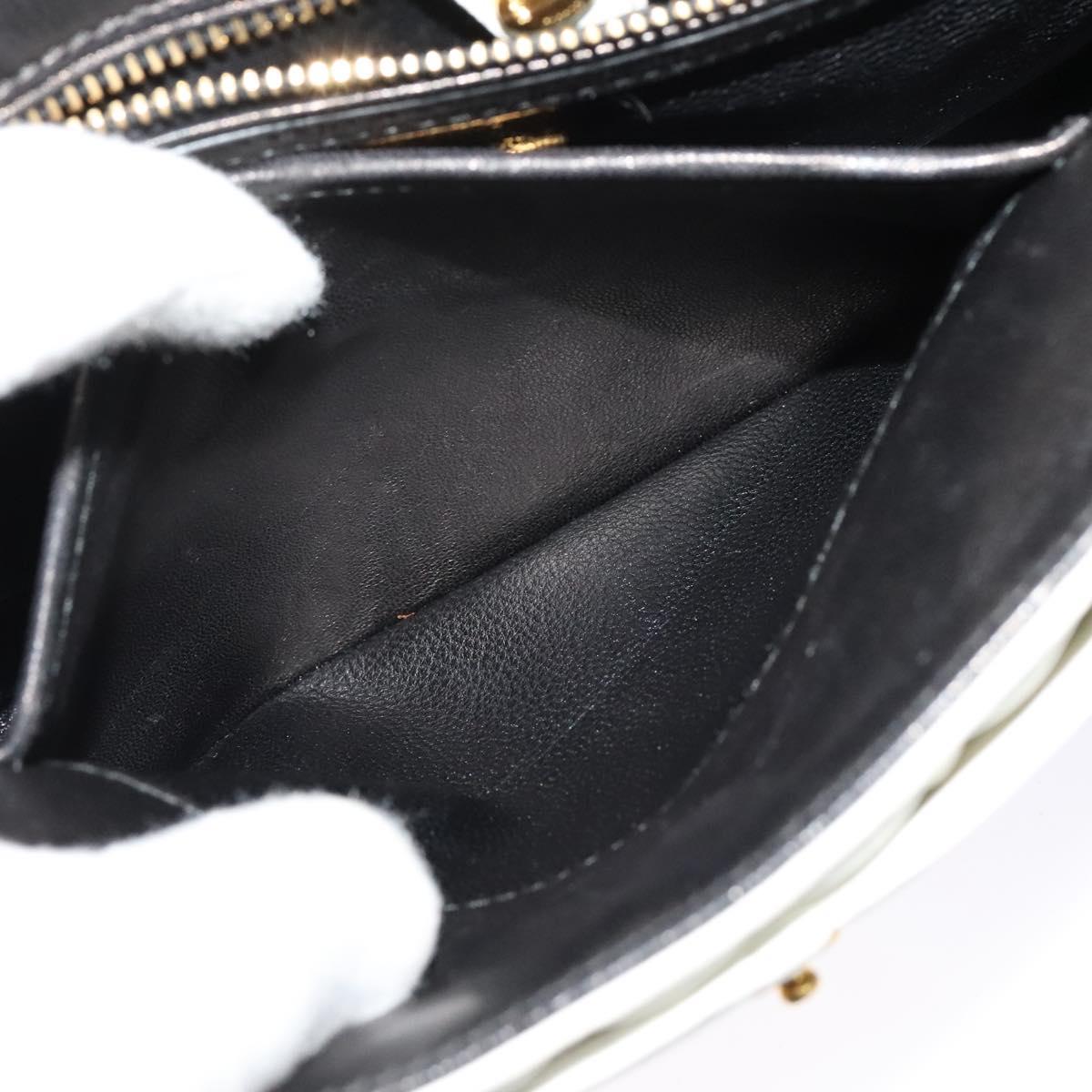 Miu Miu Matelasse Shoulder Bag Leather Yellow Gold Auth 123510