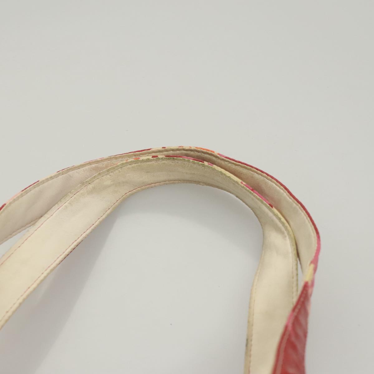 CHANEL High Summer Tote Bag Enamel Red CC Auth 123514