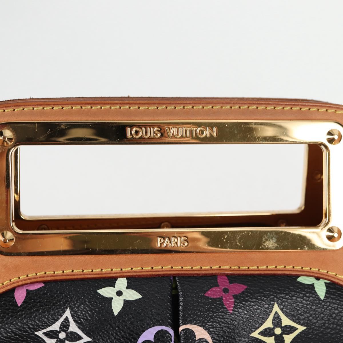 LOUIS VUITTON Monogram Multicolor Judy MM Bag 2Way Black M40256 LV Auth 123526V