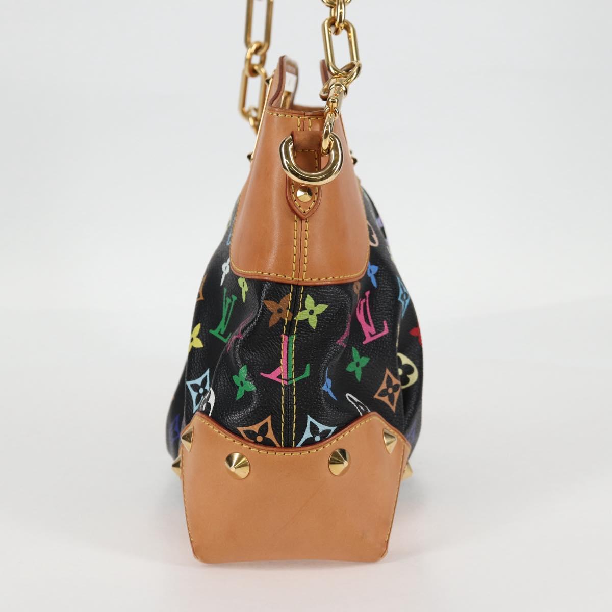LOUIS VUITTON Monogram Multicolor Judy MM Bag 2Way Black M40256 LV Auth 123526V
