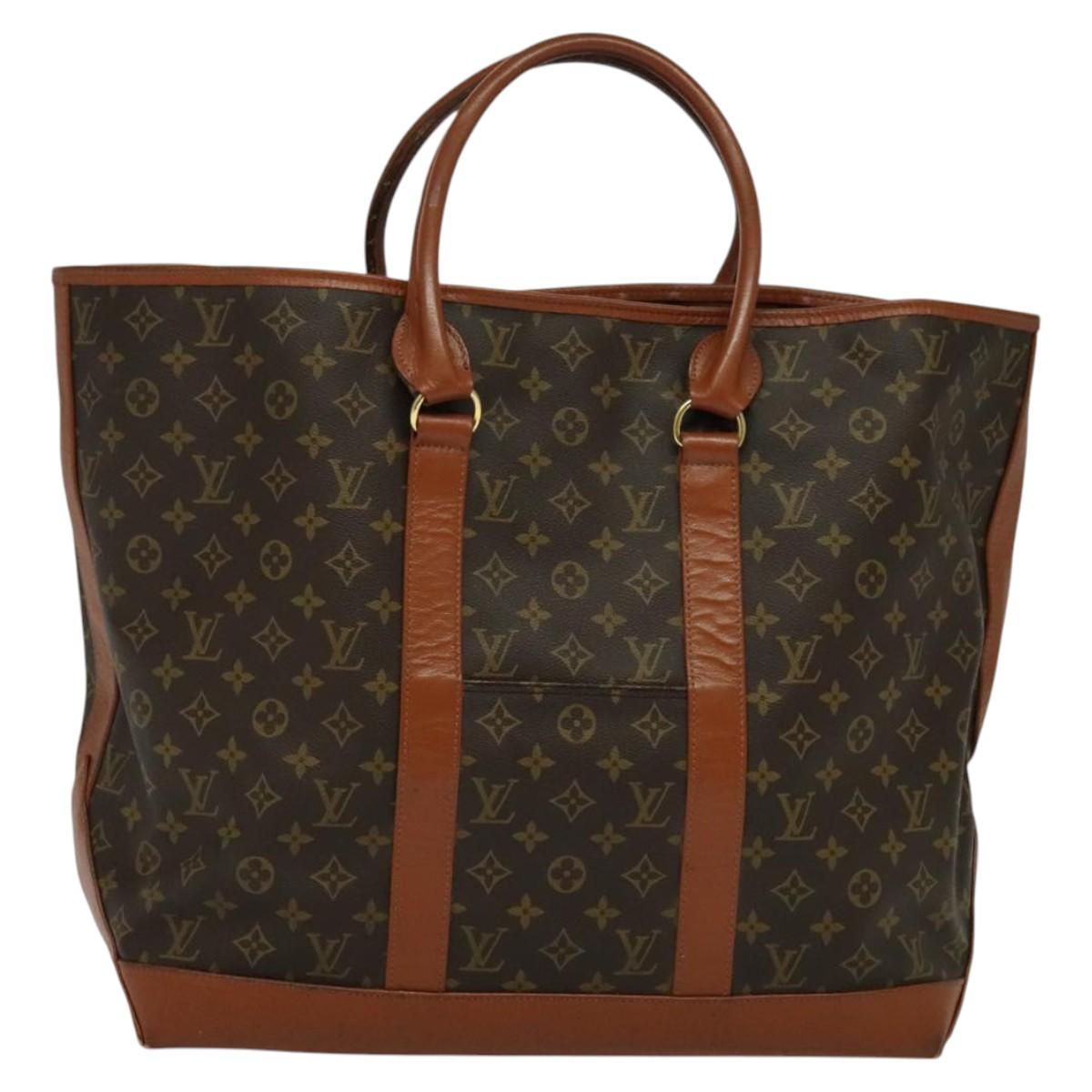 LOUIS VUITTON Monogram Sac Weekend GM Tote Bag M42420 LV Auth 123530