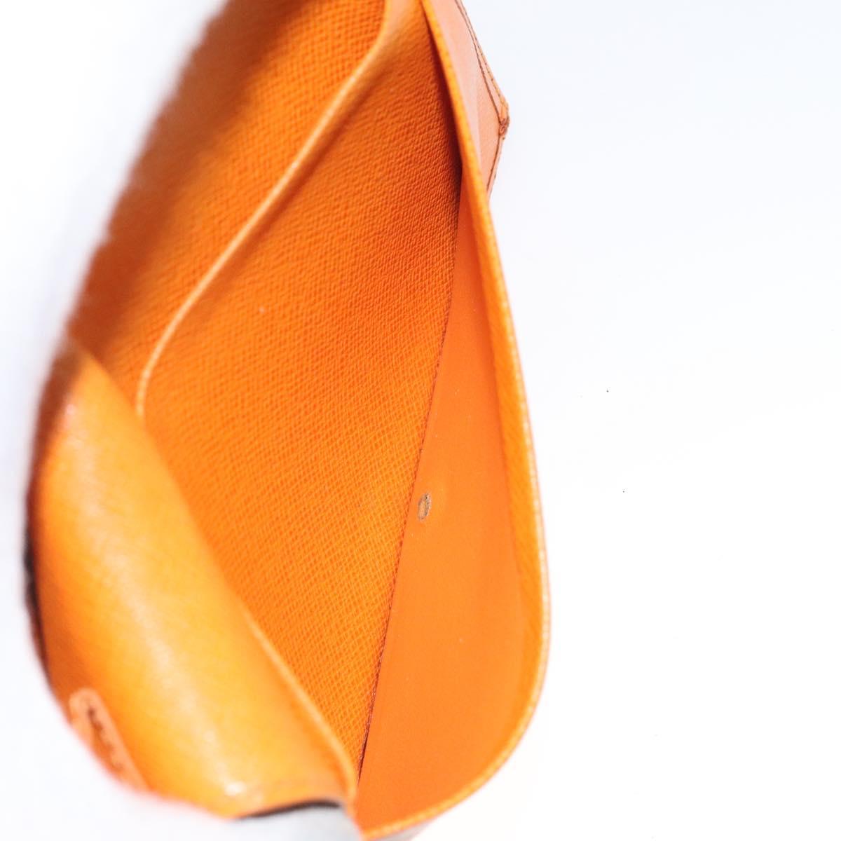 LOUIS VUITTON Epi Porte Monnaie Billets Tresor Mandarin M6350H LV Auth 123533