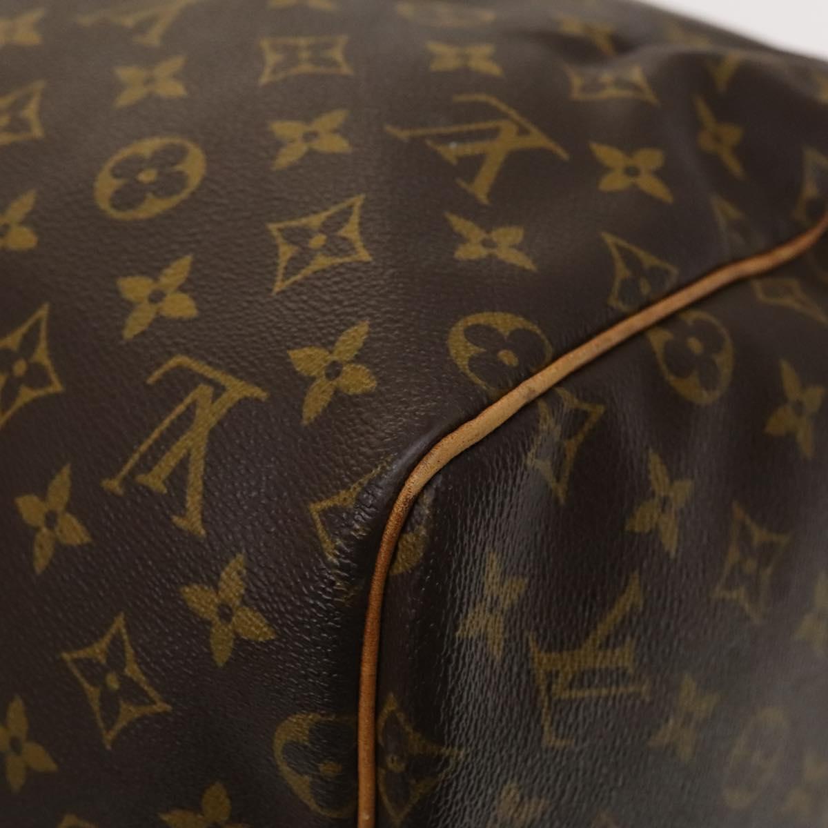 LOUIS VUITTON Monogram Keepall 55 Boston Bag M41424 LV Auth 123604