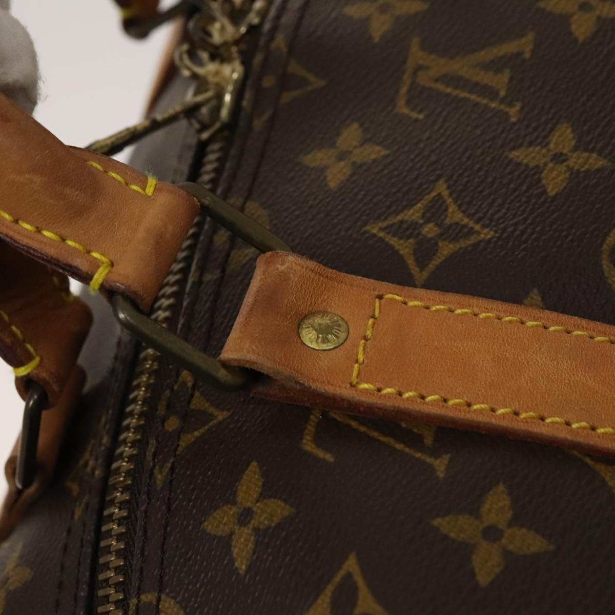 LOUIS VUITTON Monogram Keepall 55 Boston Bag M41424 LV Auth 123604