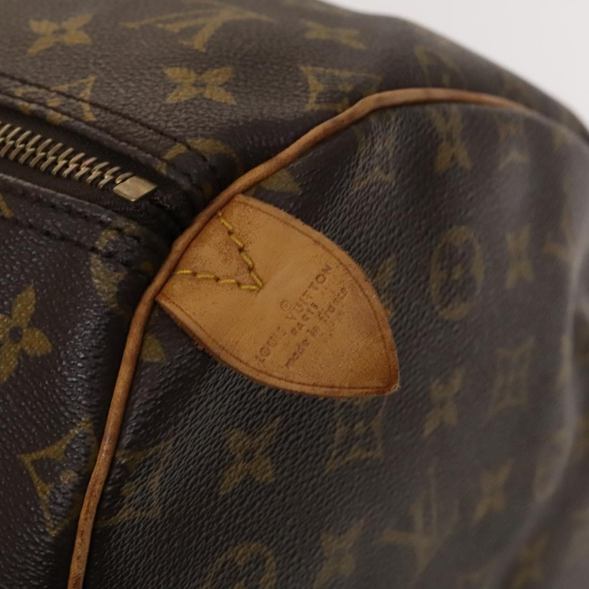 LOUIS VUITTON Monogram Keepall 55 Boston Bag M41424 LV Auth 123604