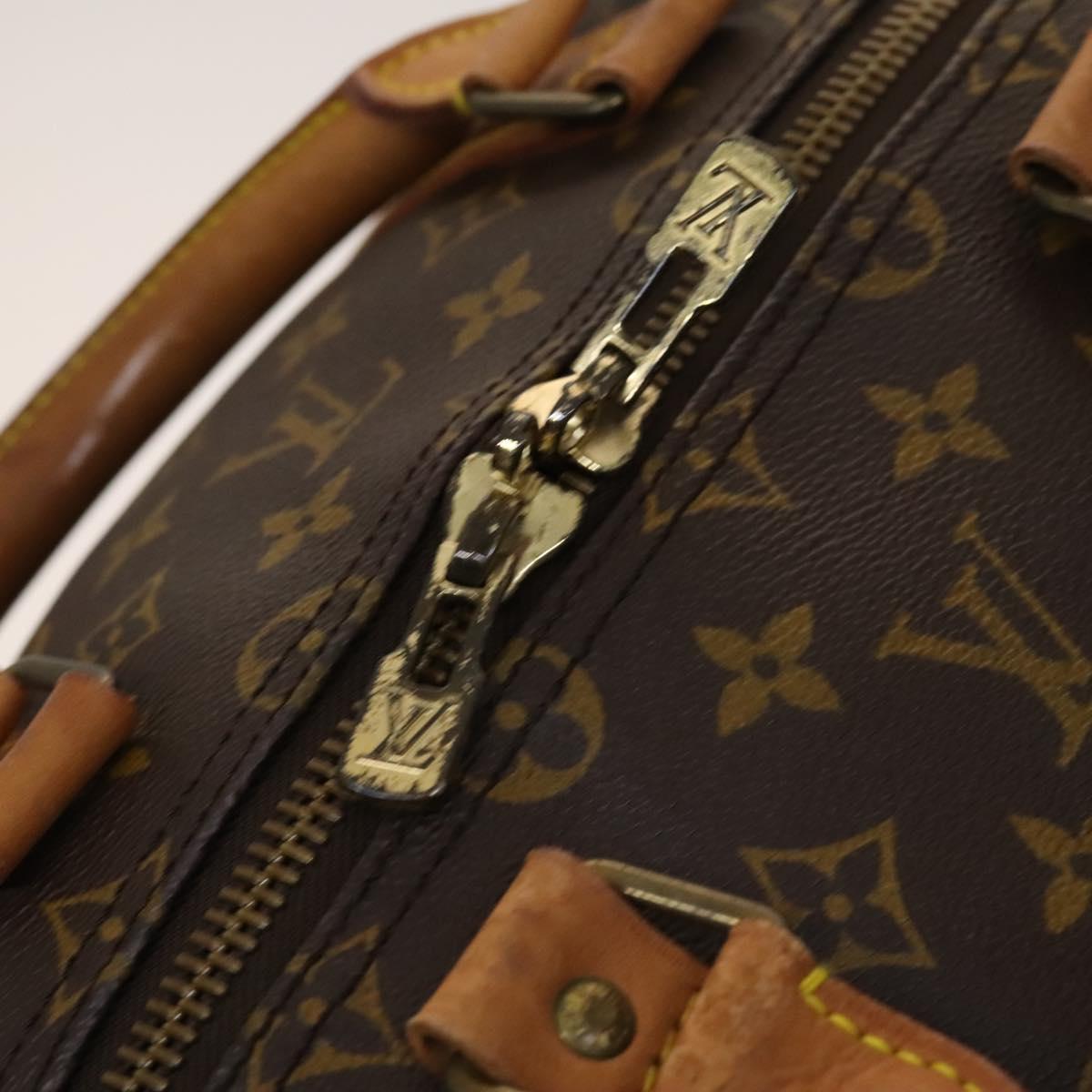 LOUIS VUITTON Monogram Keepall 55 Boston Bag M41424 LV Auth 123604