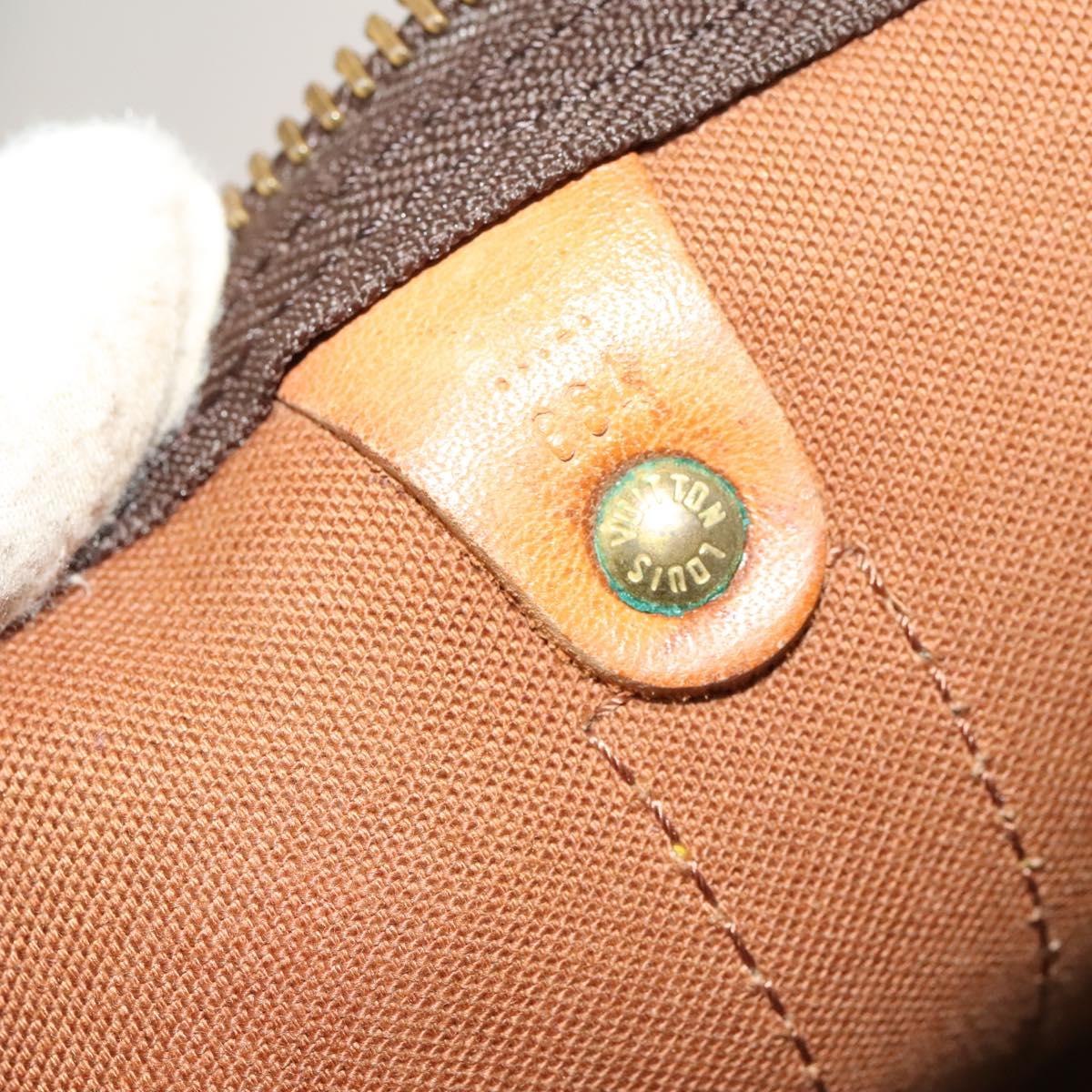 LOUIS VUITTON Monogram Keepall 55 Boston Bag M41424 LV Auth 123604