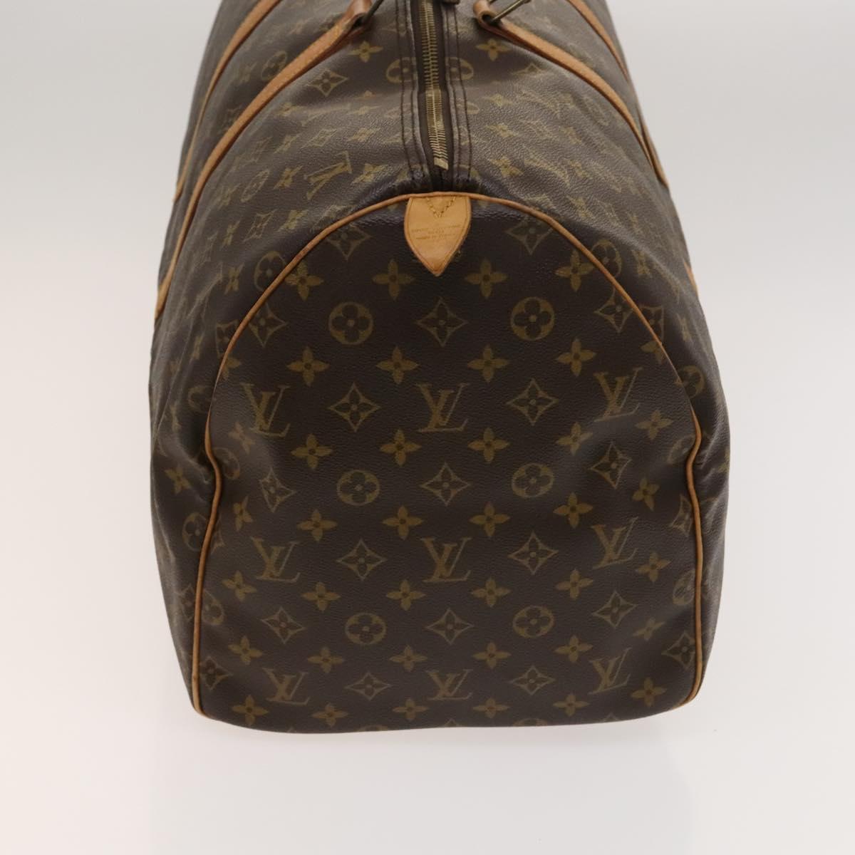 LOUIS VUITTON Monogram Keepall 55 Boston Bag M41424 LV Auth 123604