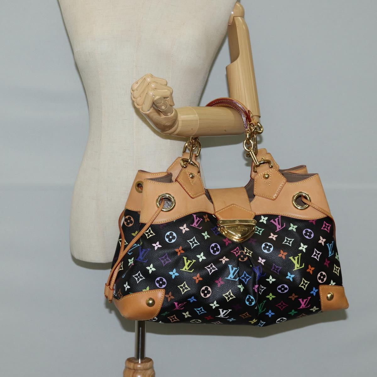 LOUIS VUITTON Monogram Multicolor Ursula Tote Bag Black M40124 LV Auth 123617SAV