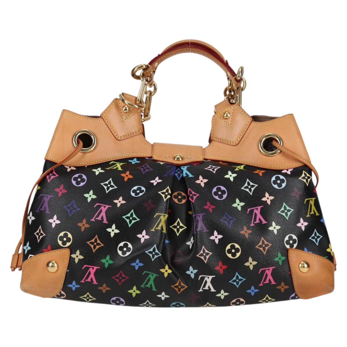 LOUIS VUITTON Monogram Multicolor Ursula Tote Bag Black M40124 LV Auth 123617SAV