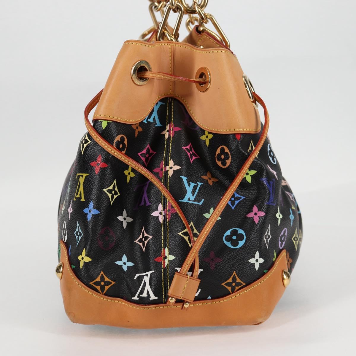 LOUIS VUITTON Monogram Multicolor Ursula Tote Bag Black M40124 LV Auth 123617SAV