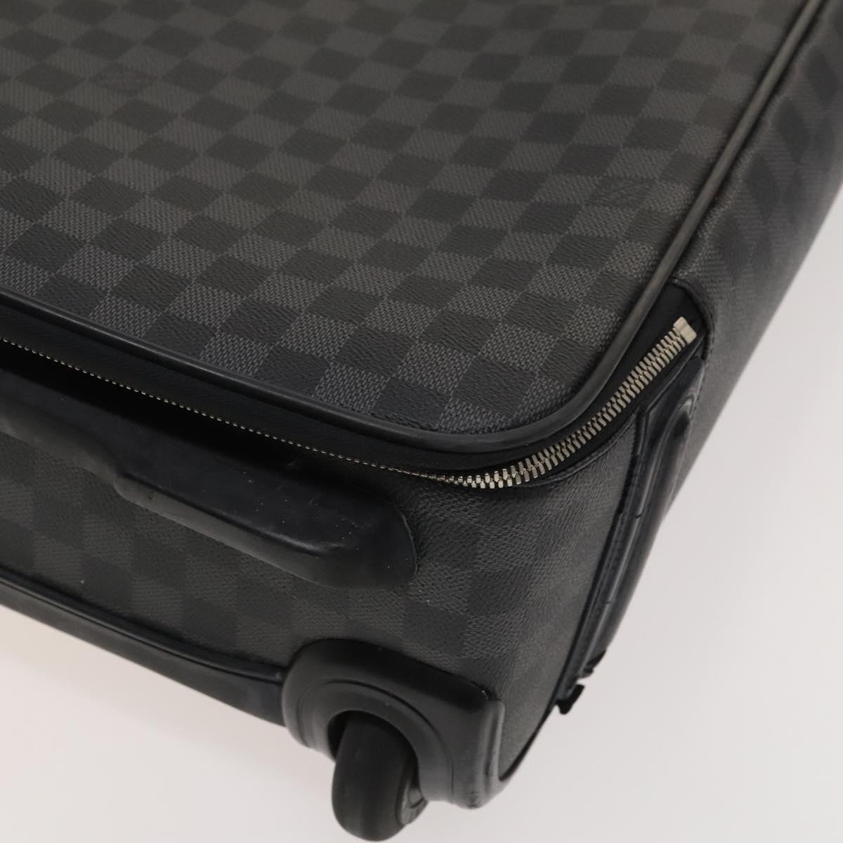 LOUIS VUITTON Damier Graphite Pegas 55 suitcase N23300 LV Auth 123620