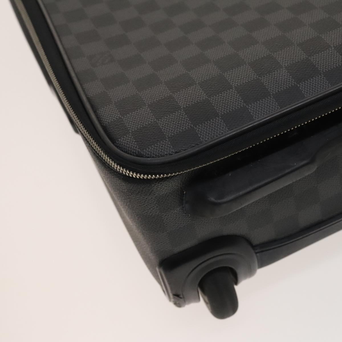 LOUIS VUITTON Damier Graphite Pegas 55 suitcase N23300 LV Auth 123620