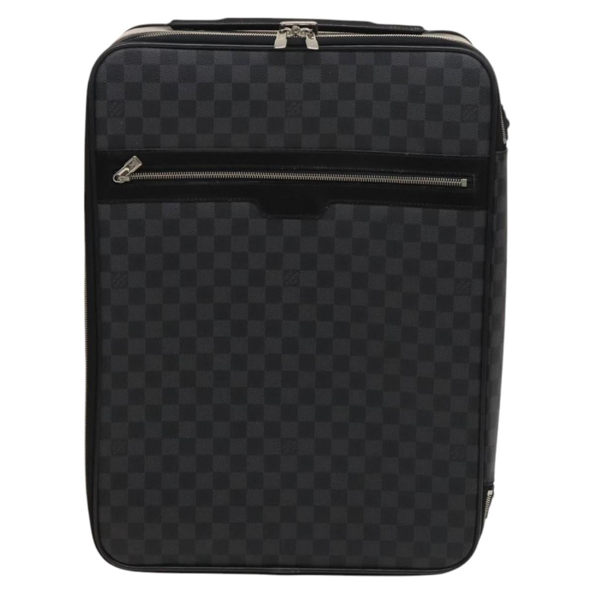LOUIS VUITTON Damier Graphite Pegas 55 suitcase N23300 LV Auth 123620
