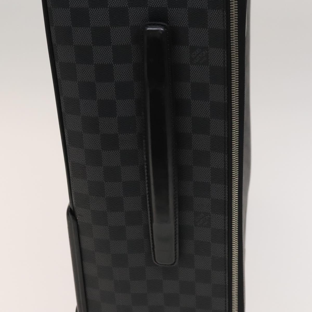 LOUIS VUITTON Damier Graphite Pegas 55 suitcase N23300 LV Auth 123620