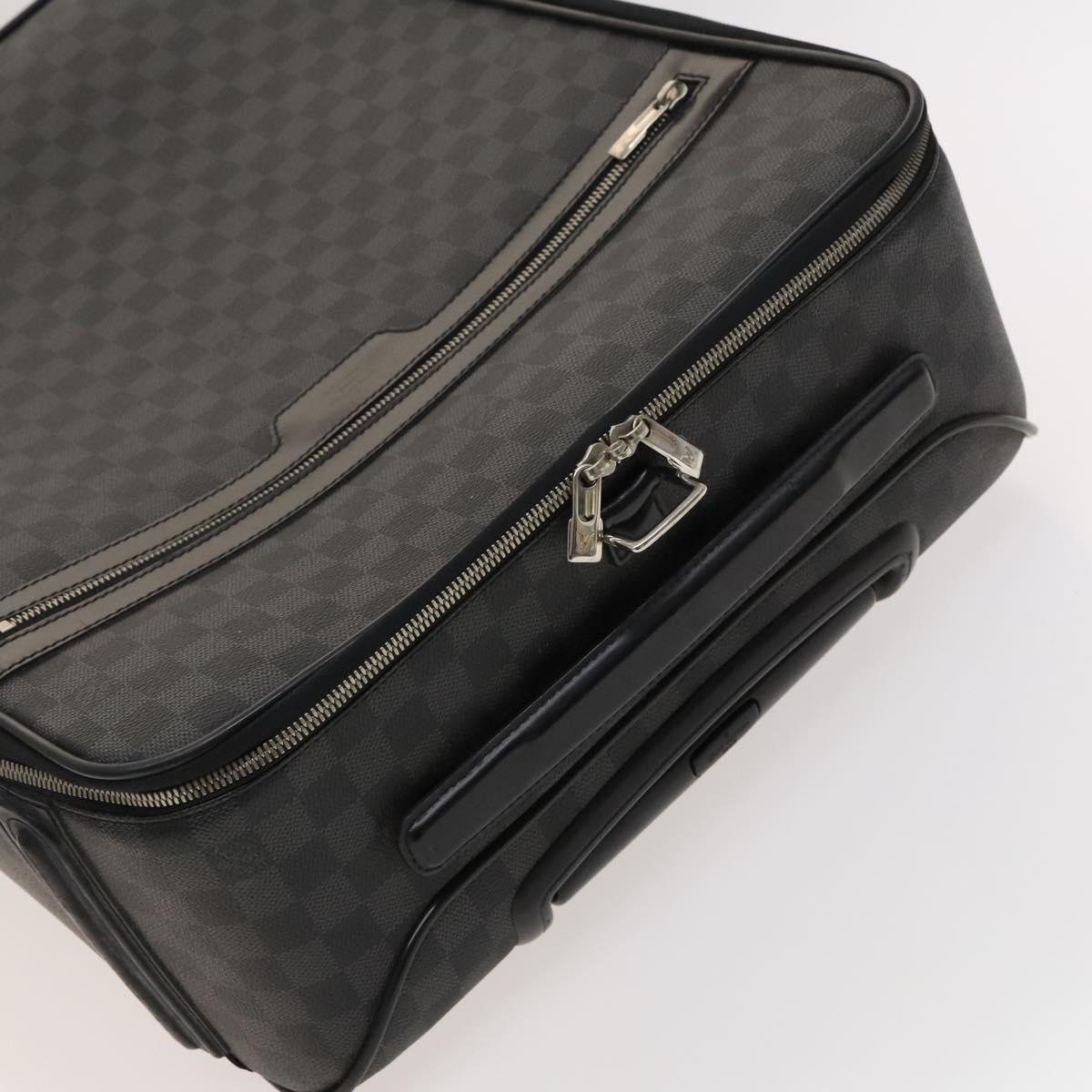 LOUIS VUITTON Damier Graphite Pegas 55 suitcase N23300 LV Auth 123620