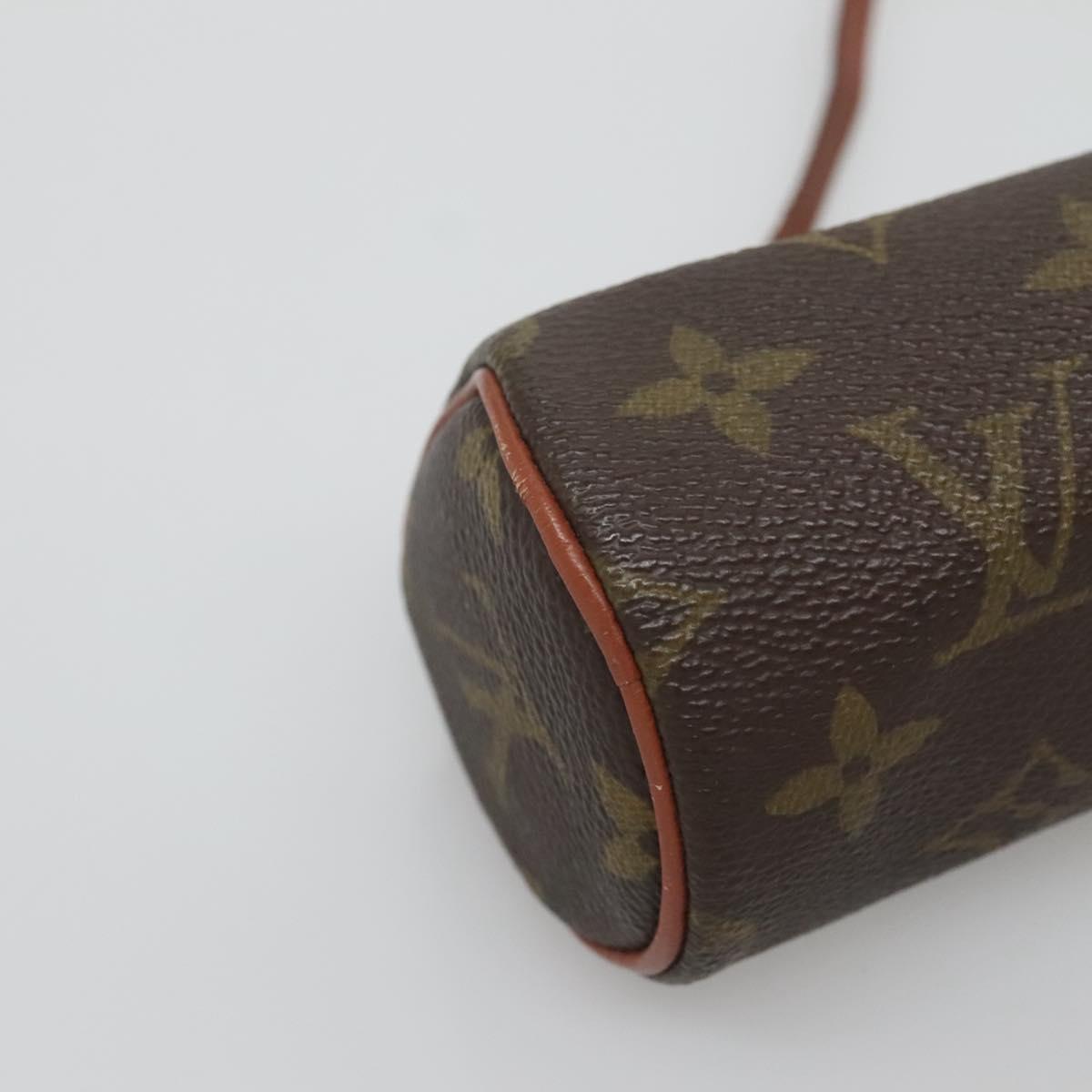 LOUIS VUITTON Monogram Papillon Pouch LV Auth 123641
