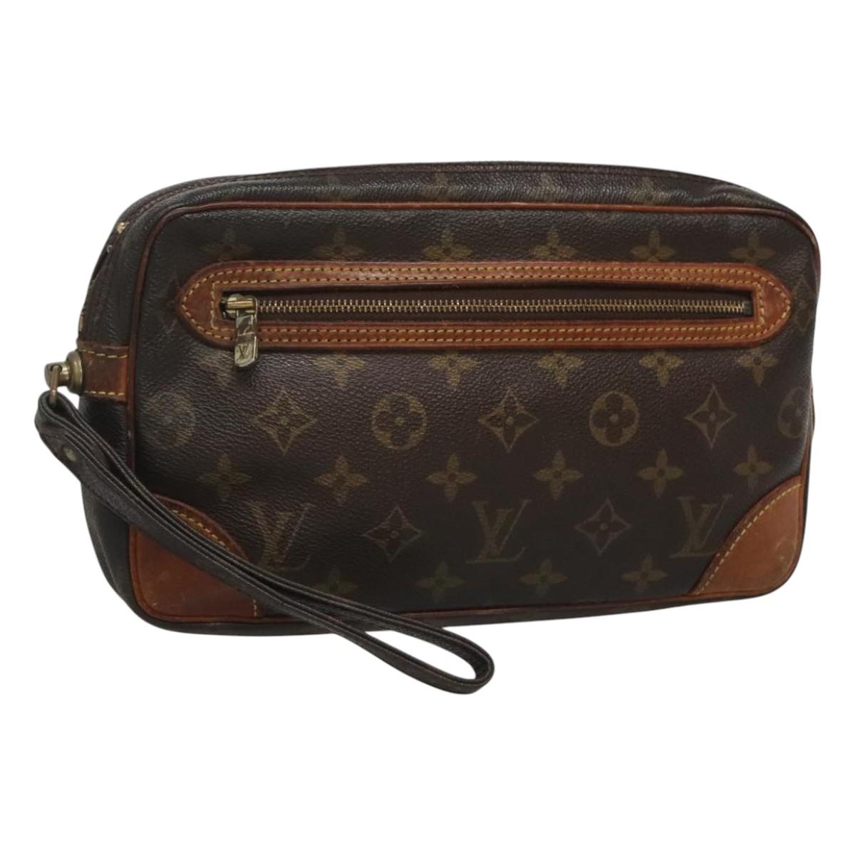 LOUIS VUITTON Monogram Marly Dragonne GM Clutch Bag M51825 LV Auth 123659