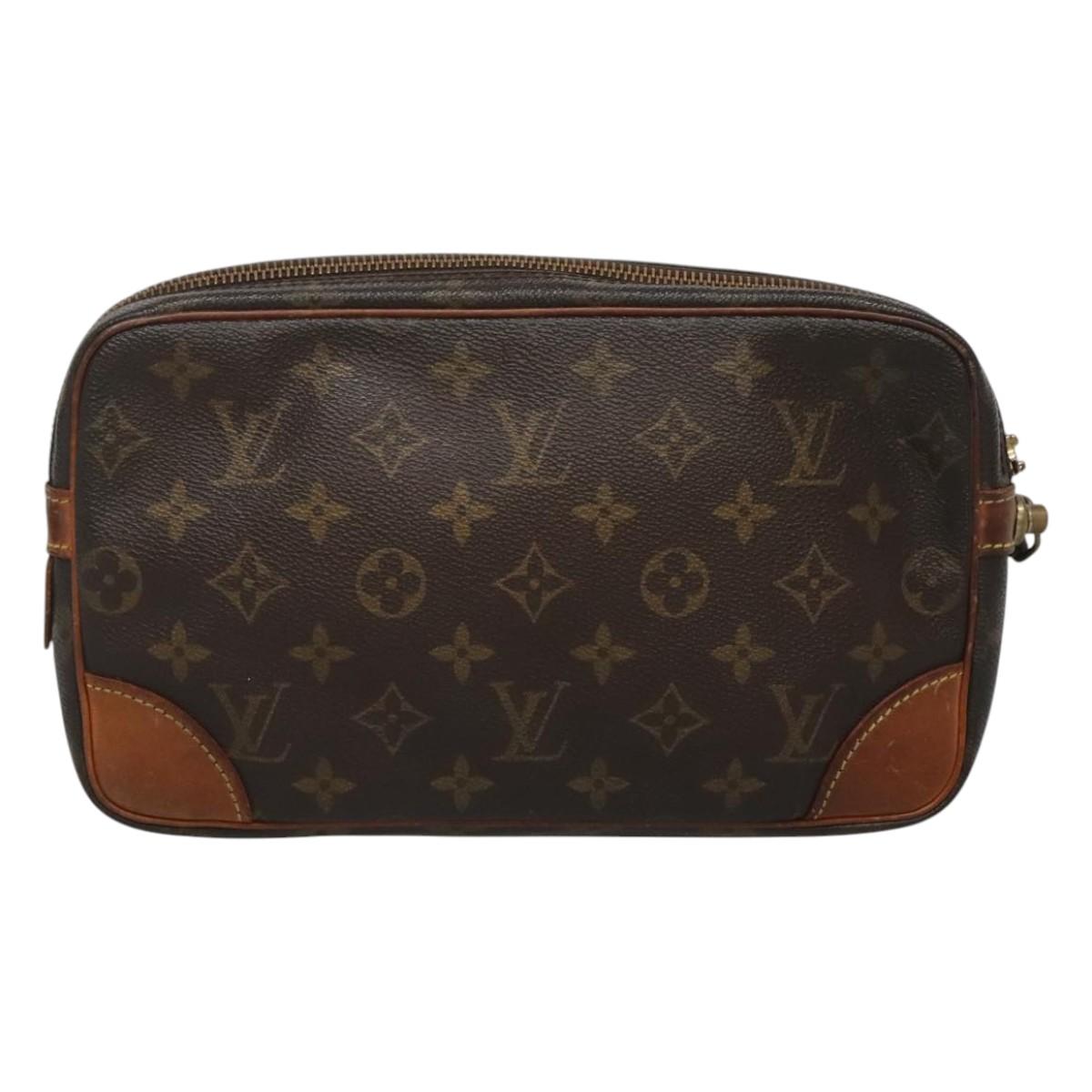 LOUIS VUITTON Monogram Marly Dragonne GM Clutch Bag M51825 LV Auth 123659