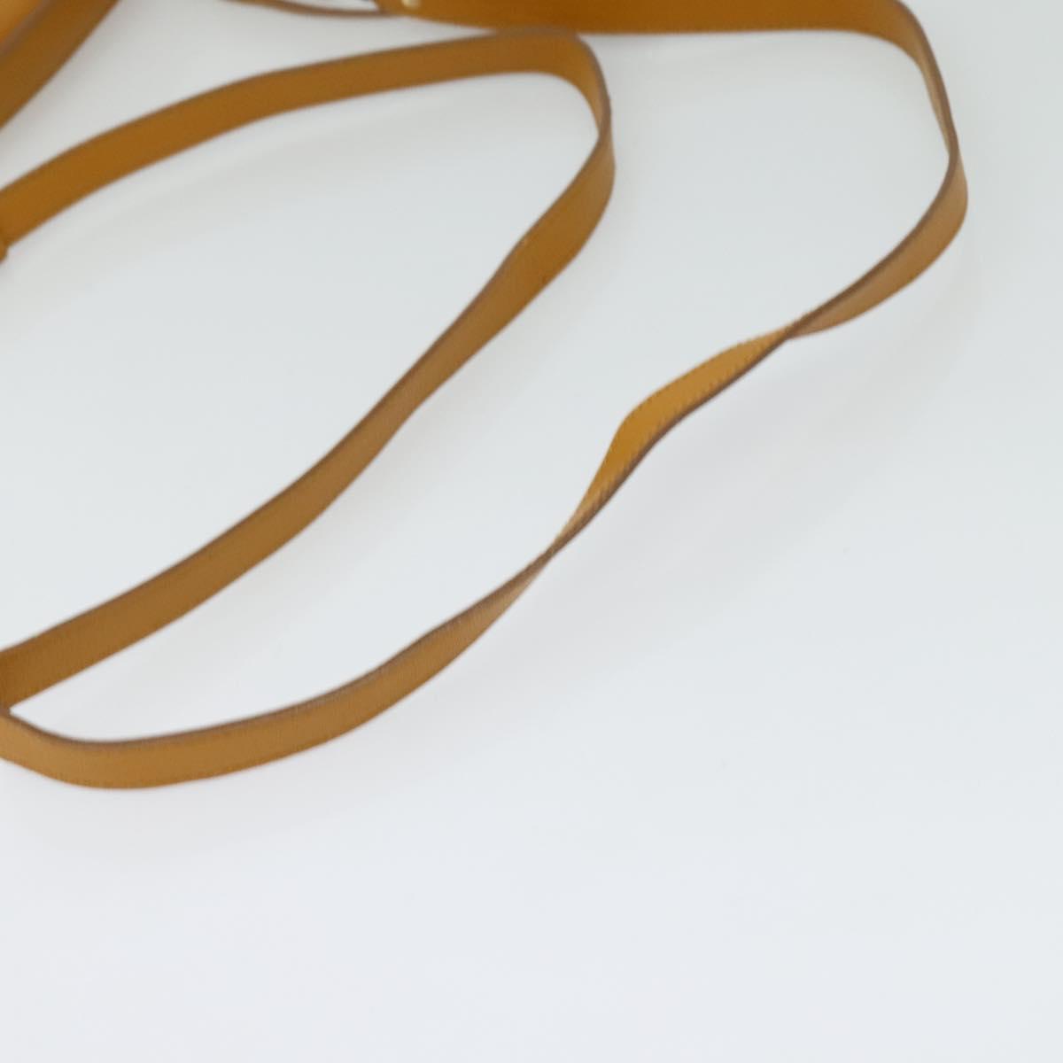 Salvatore Ferragamo Gancini Shoulder Bag Leather 2way Brown Gold Auth 123668