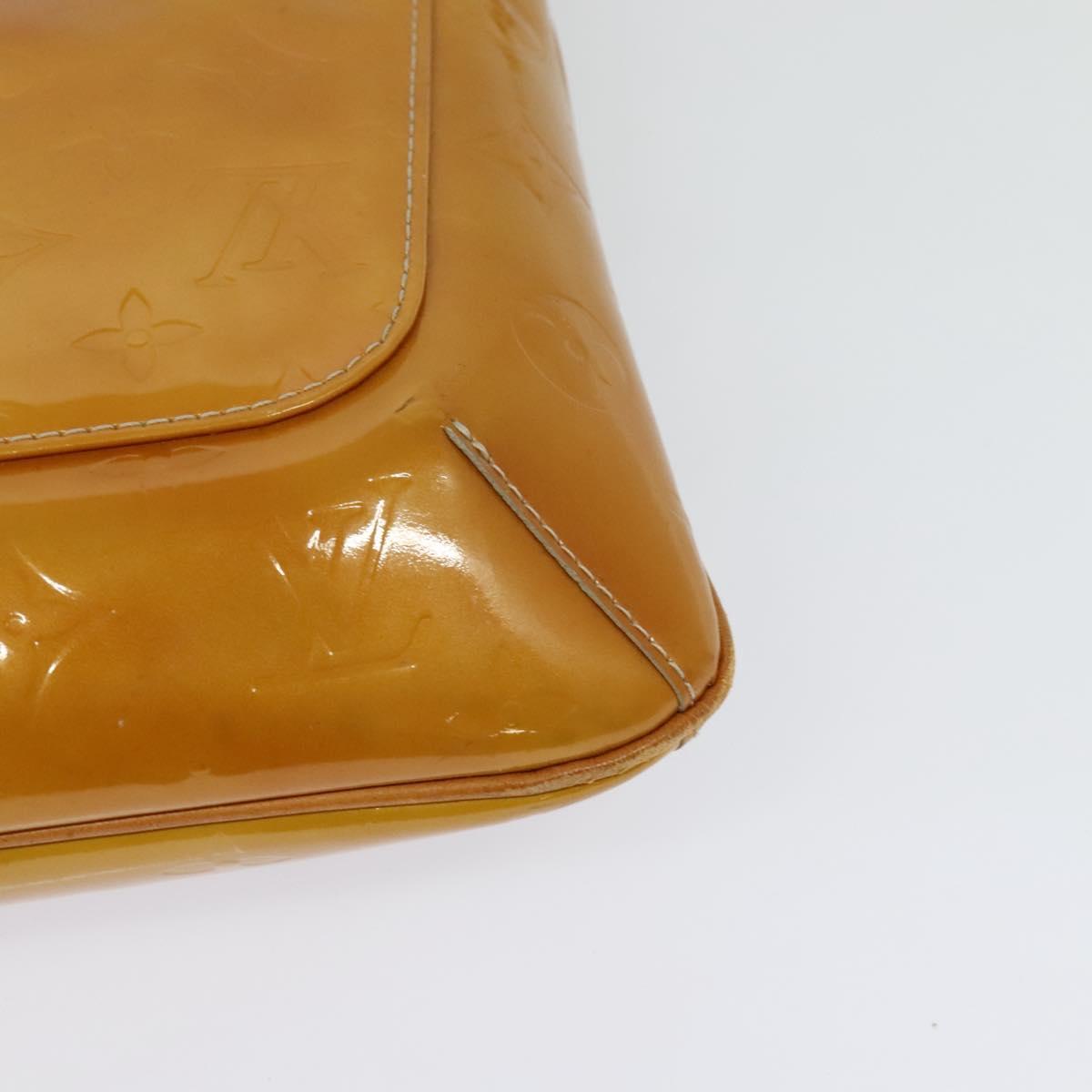 LOUIS VUITTON Monogram Vernis Thompson Street Bag Beige M91301 LV Auth 123678