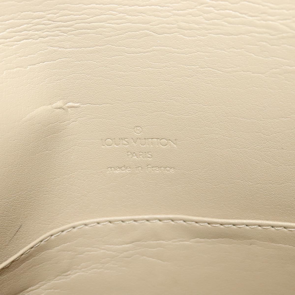 LOUIS VUITTON Monogram Vernis Thompson Street Bag Beige M91301 LV Auth 123678