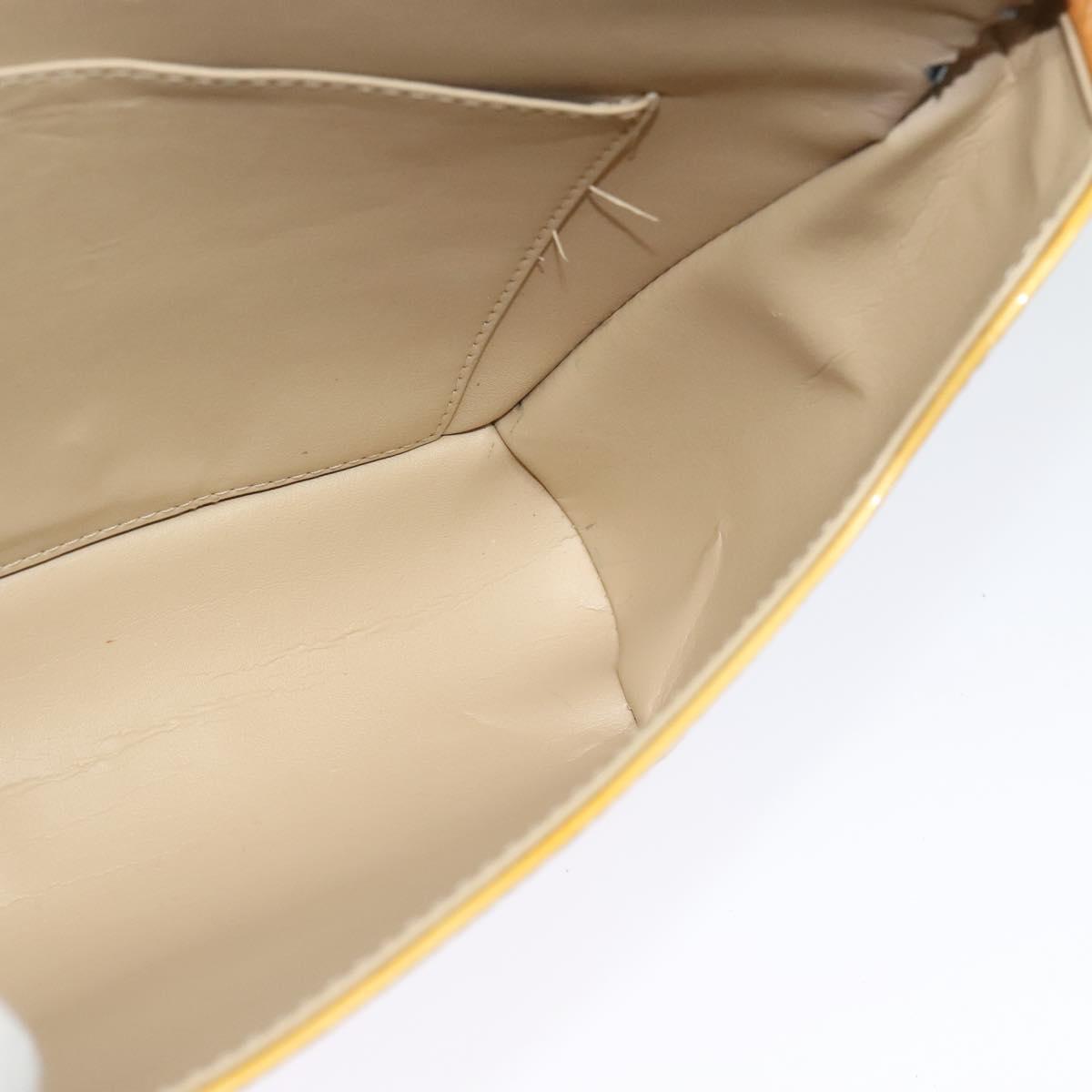 LOUIS VUITTON Monogram Vernis Thompson Street Bag Beige M91301 LV Auth 123678