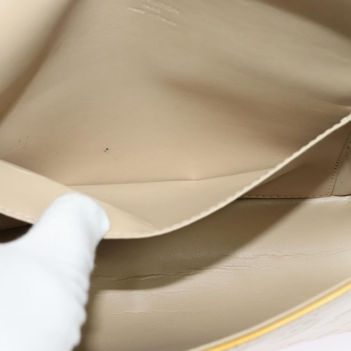 LOUIS VUITTON Monogram Vernis Thompson Street Bag Beige M91301 LV Auth 123678