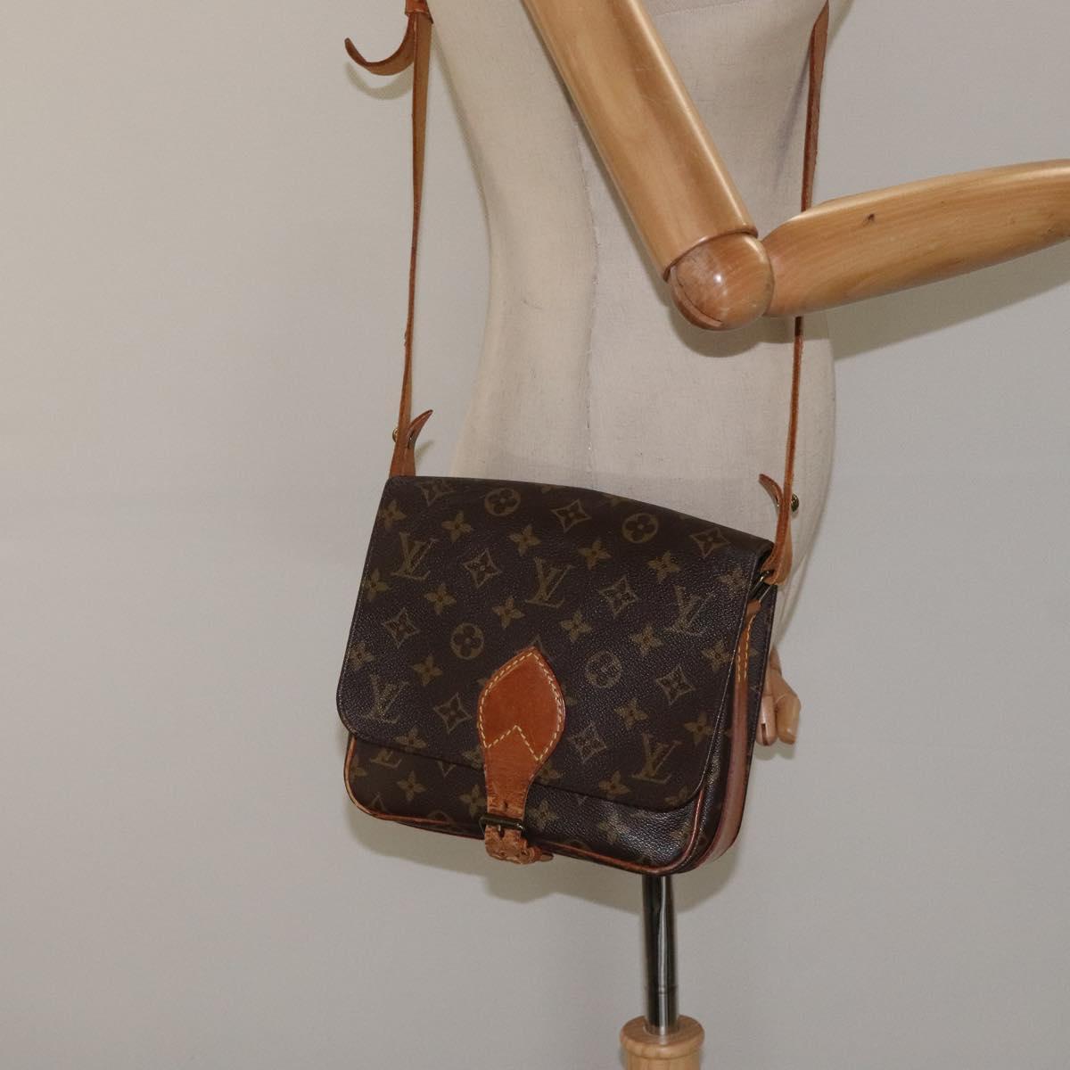 LOUIS VUITTON Monogram Cartouchiere MM Shoulder Bag M51253 LV Auth 123706