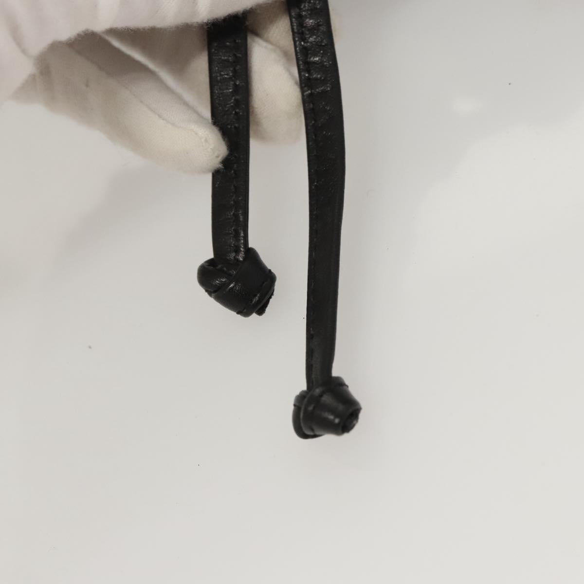 Salvatore Ferragamo Backpack Canvas Black Gold Auth 123717