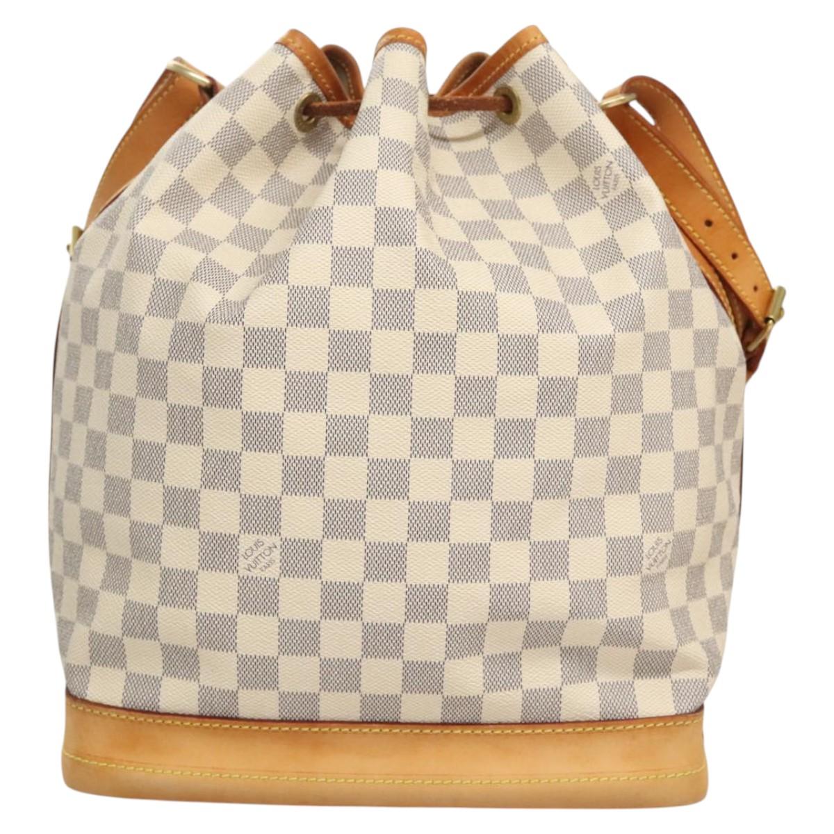 LOUIS VUITTON Damier Azur Noe Shoulder Bag N42222 LV Auth 123746