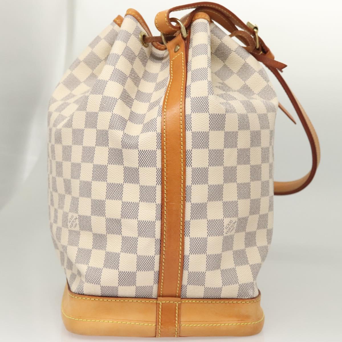 LOUIS VUITTON Damier Azur Noe Shoulder Bag N42222 LV Auth 123746