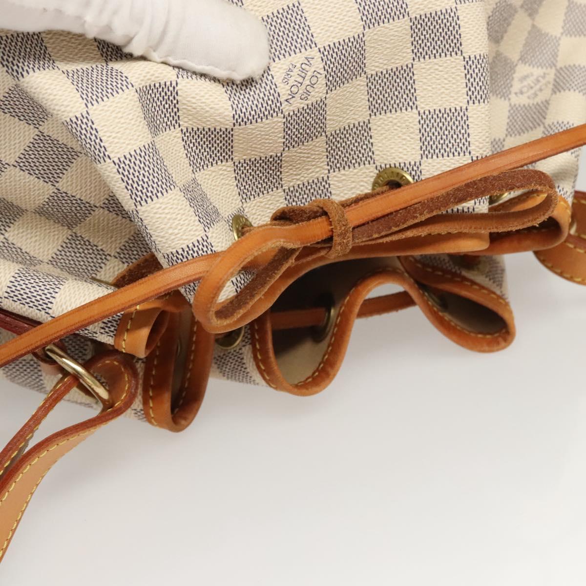 LOUIS VUITTON Damier Azur Noe Shoulder Bag N42222 LV Auth 123746