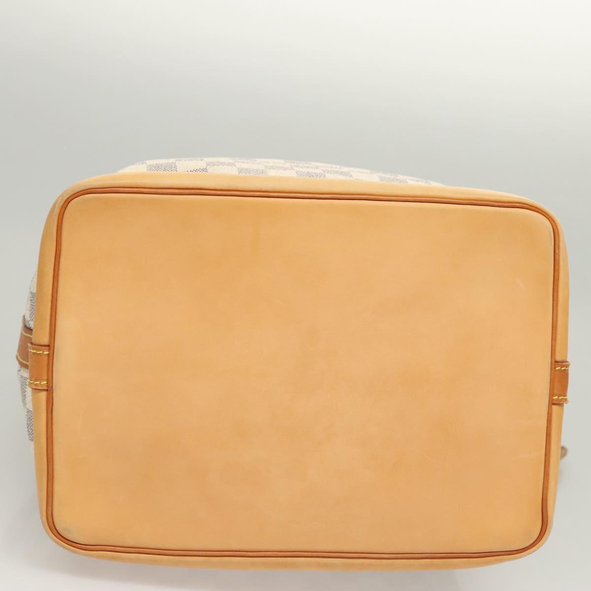 LOUIS VUITTON Damier Azur Noe Shoulder Bag N42222 LV Auth 123746