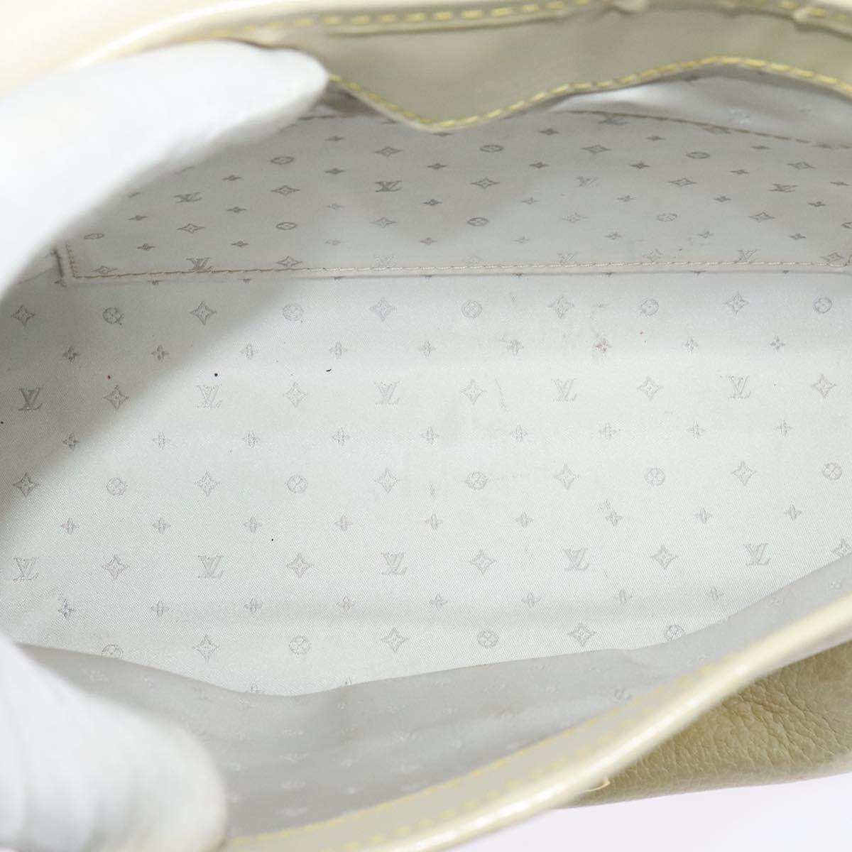LOUIS VUITTON Suhari Resensual Shoulder Bag White M95845 LV Auth 123753