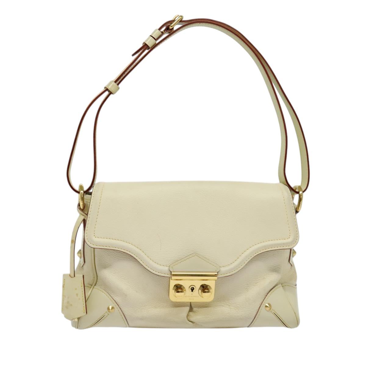 LOUIS VUITTON Suhari Resensual Shoulder Bag White M95845 LV Auth 123753