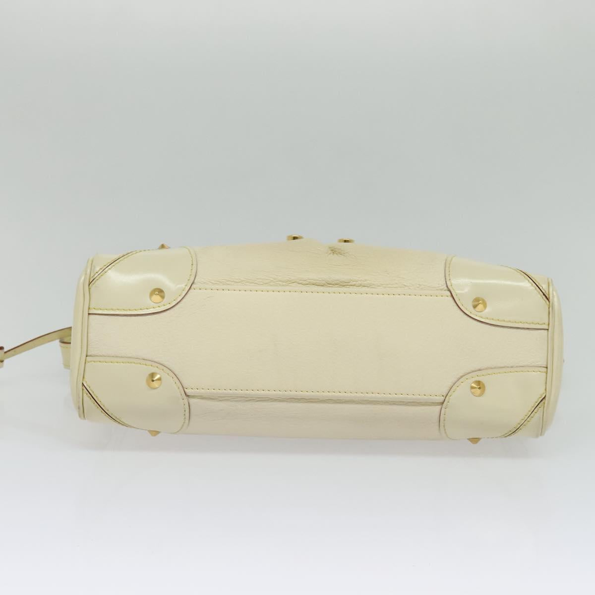LOUIS VUITTON Suhari Resensual Shoulder Bag White M95845 LV Auth 123753
