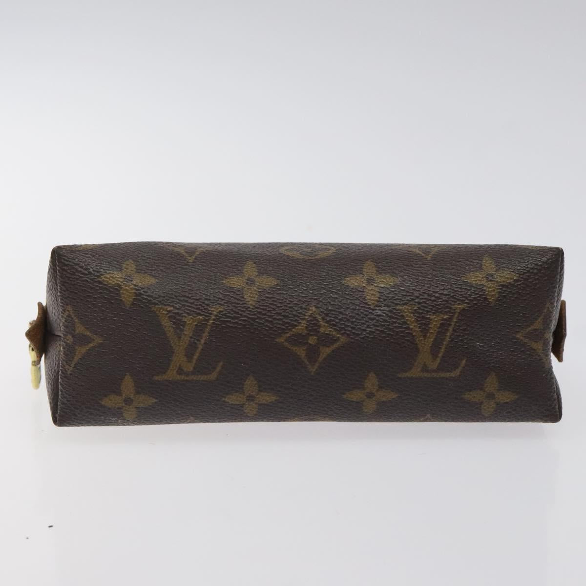 LOUIS VUITTON Monogram Pochette Cosmetic PM Cosmetic Pouch M47515 LV Auth 123776