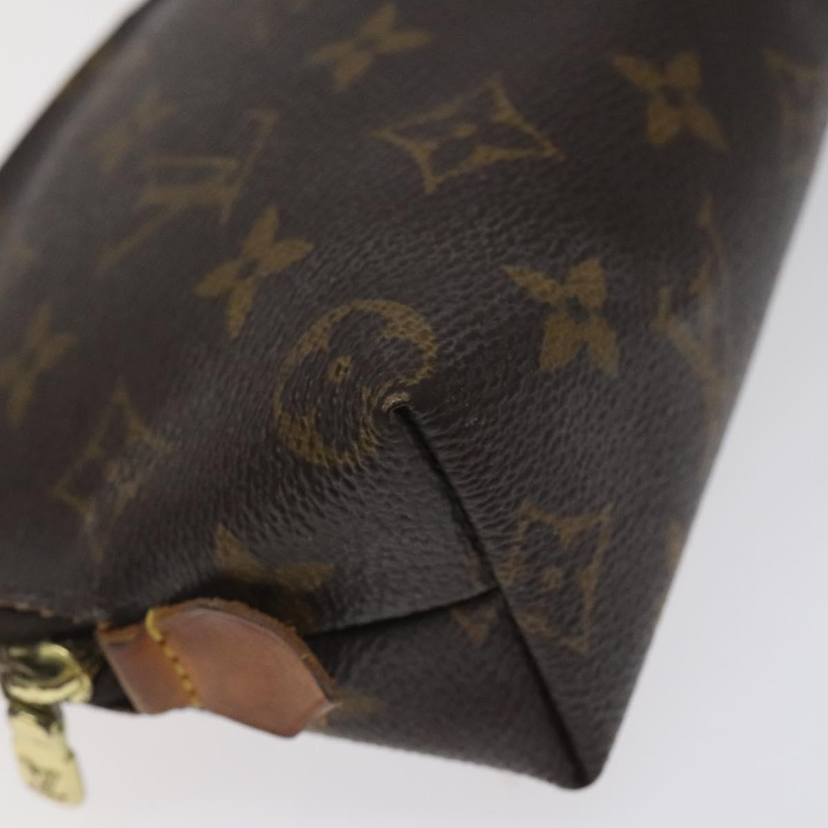 LOUIS VUITTON Monogram Pochette Cosmetic PM Cosmetic Pouch M47515 LV Auth 123776