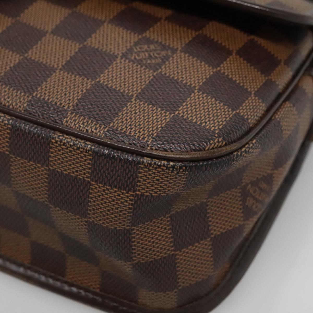 LOUIS VUITTON Damier Ebene Sologne Shoulder Bag N48079 LV Auth 123806