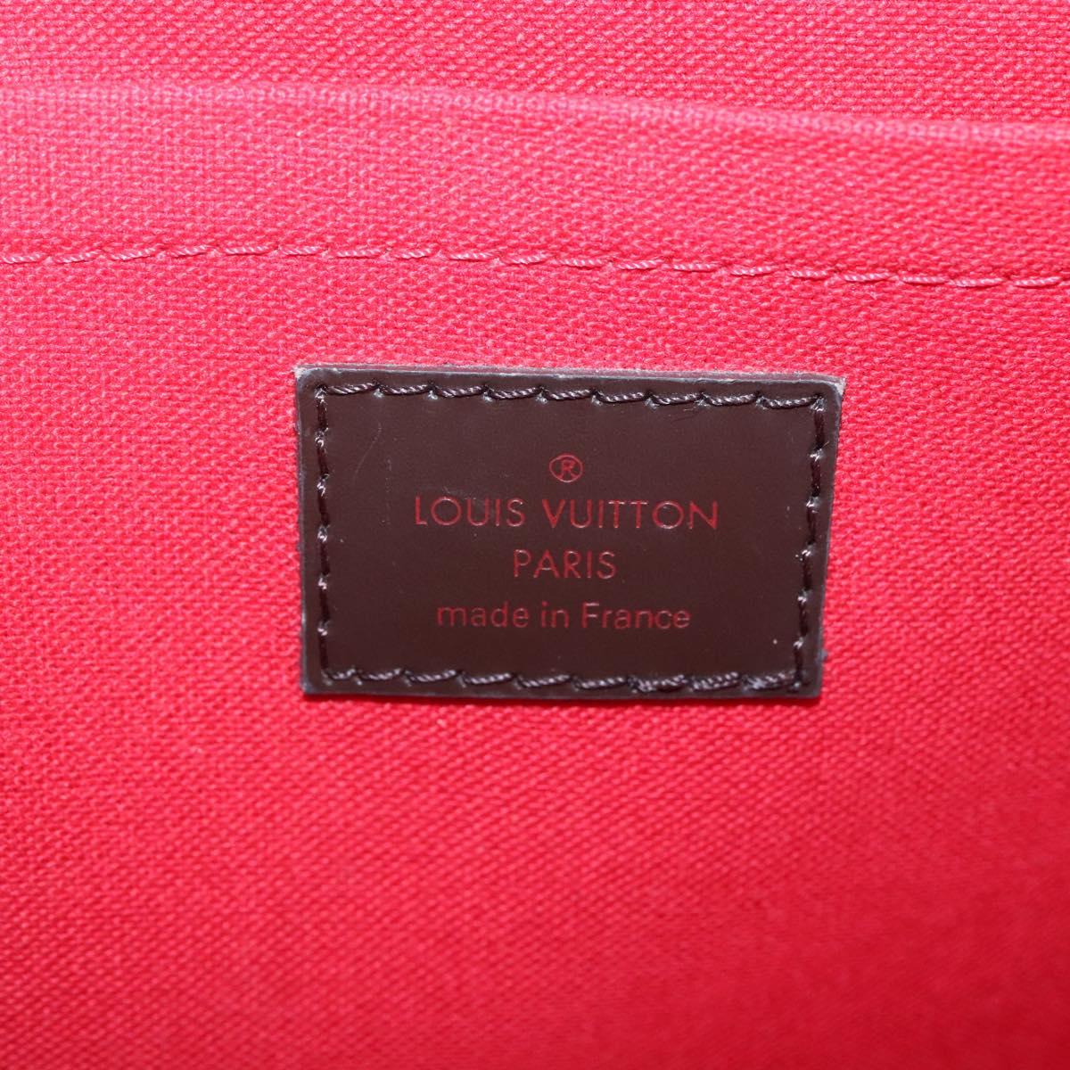 LOUIS VUITTON Damier Ebene Sologne Shoulder Bag N48079 LV Auth 123806