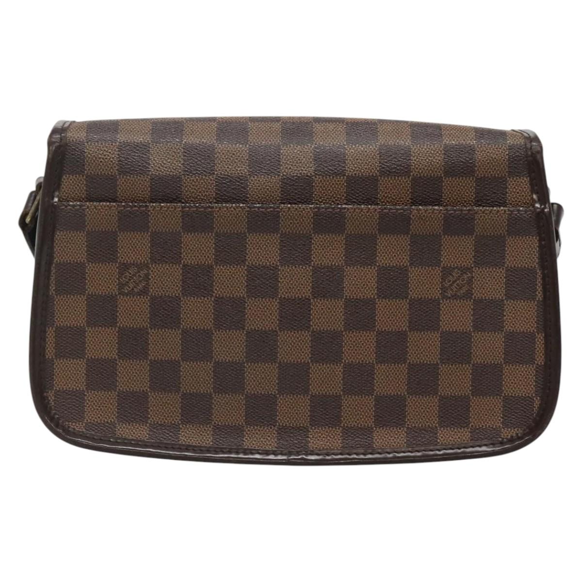 LOUIS VUITTON Damier Ebene Sologne Shoulder Bag N48079 LV Auth 123806