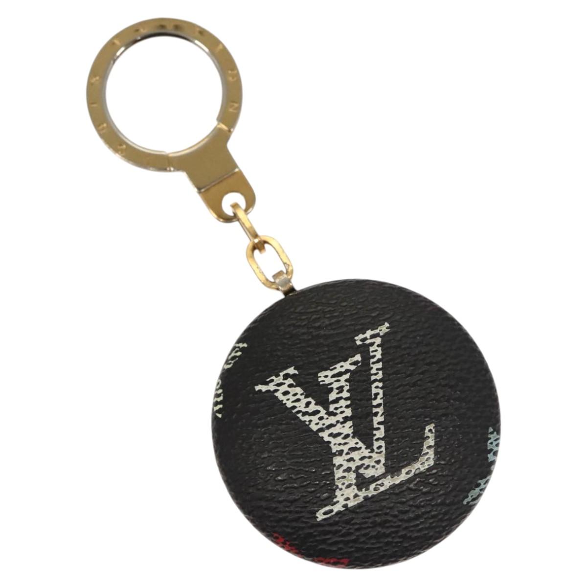 LOUIS VUITTON Monogram Multicolor Astropill Key Holder Black M51912 Auth 123834
