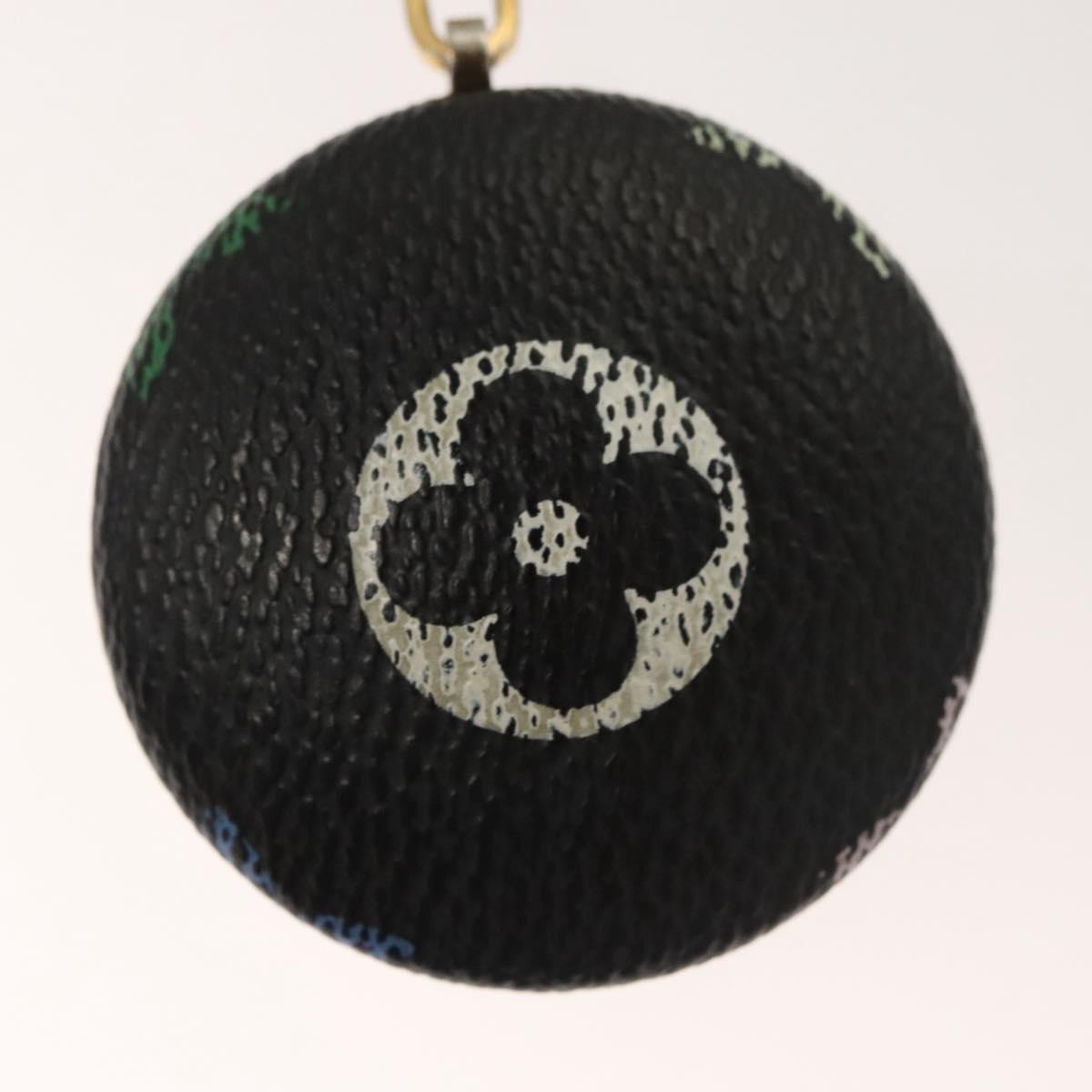 LOUIS VUITTON Monogram Multicolor Astropill Key Holder Black M51912 Auth 123834